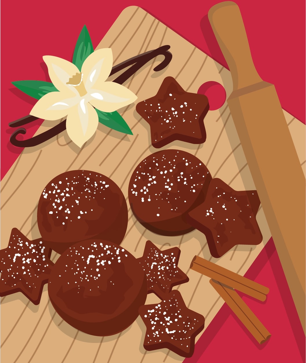No-Bake Christmas Gingerbread Treats